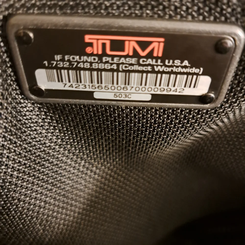 Tumi Black Nylon Messenger Bag